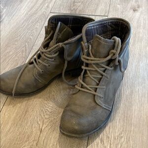 Brown Combat Ankle Boots